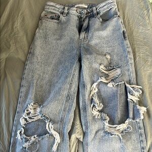 Distressed Light Blue Women's Jeans